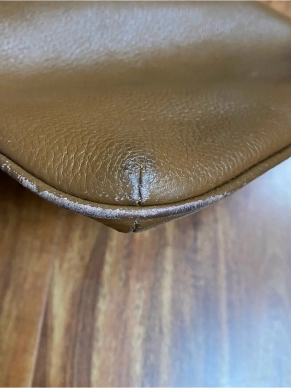 Michael Kors Women's Cognac Pebble Leather Zipper Adjustable Strap Crossbody Bag